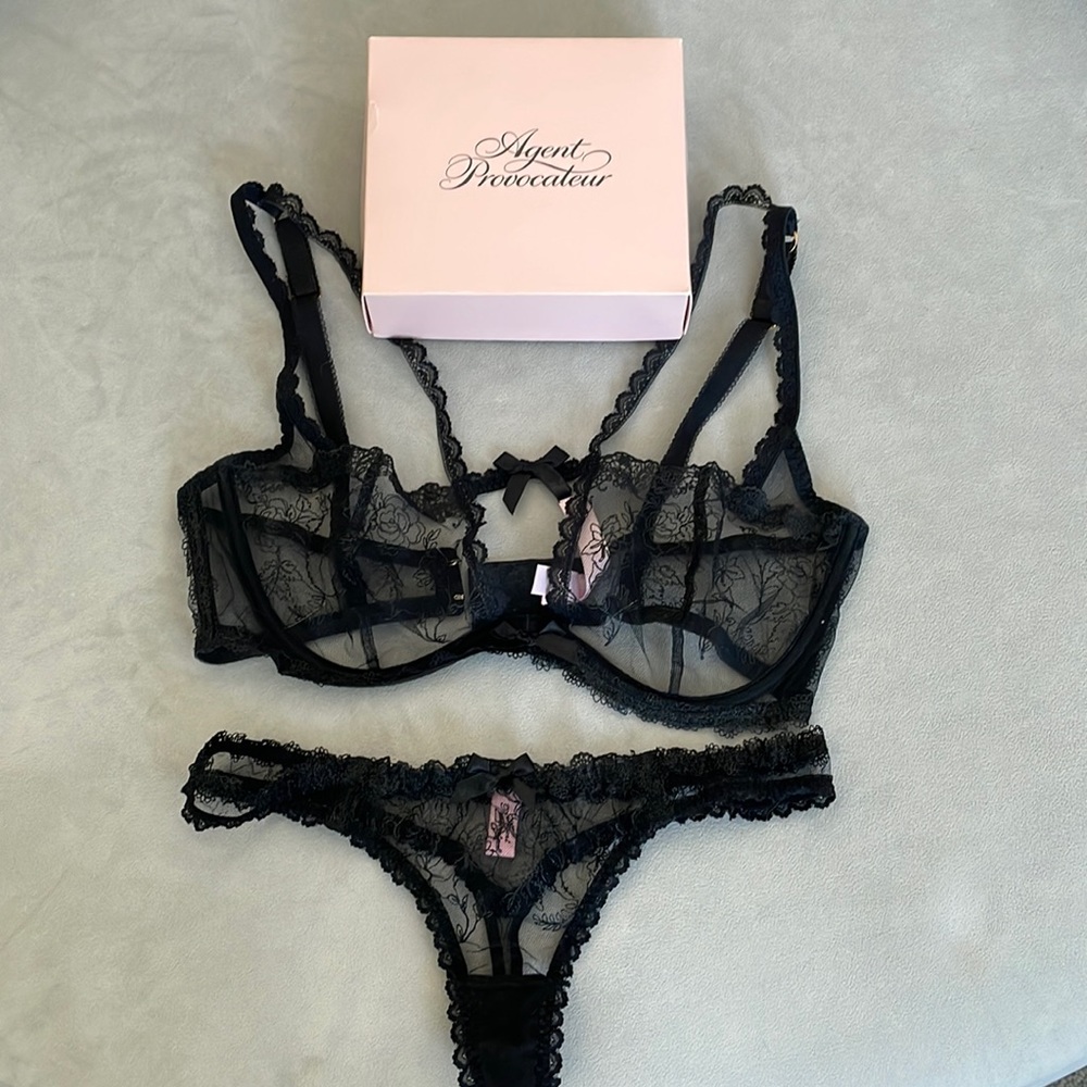 Agent Provocateur Rosa Bra and Panty